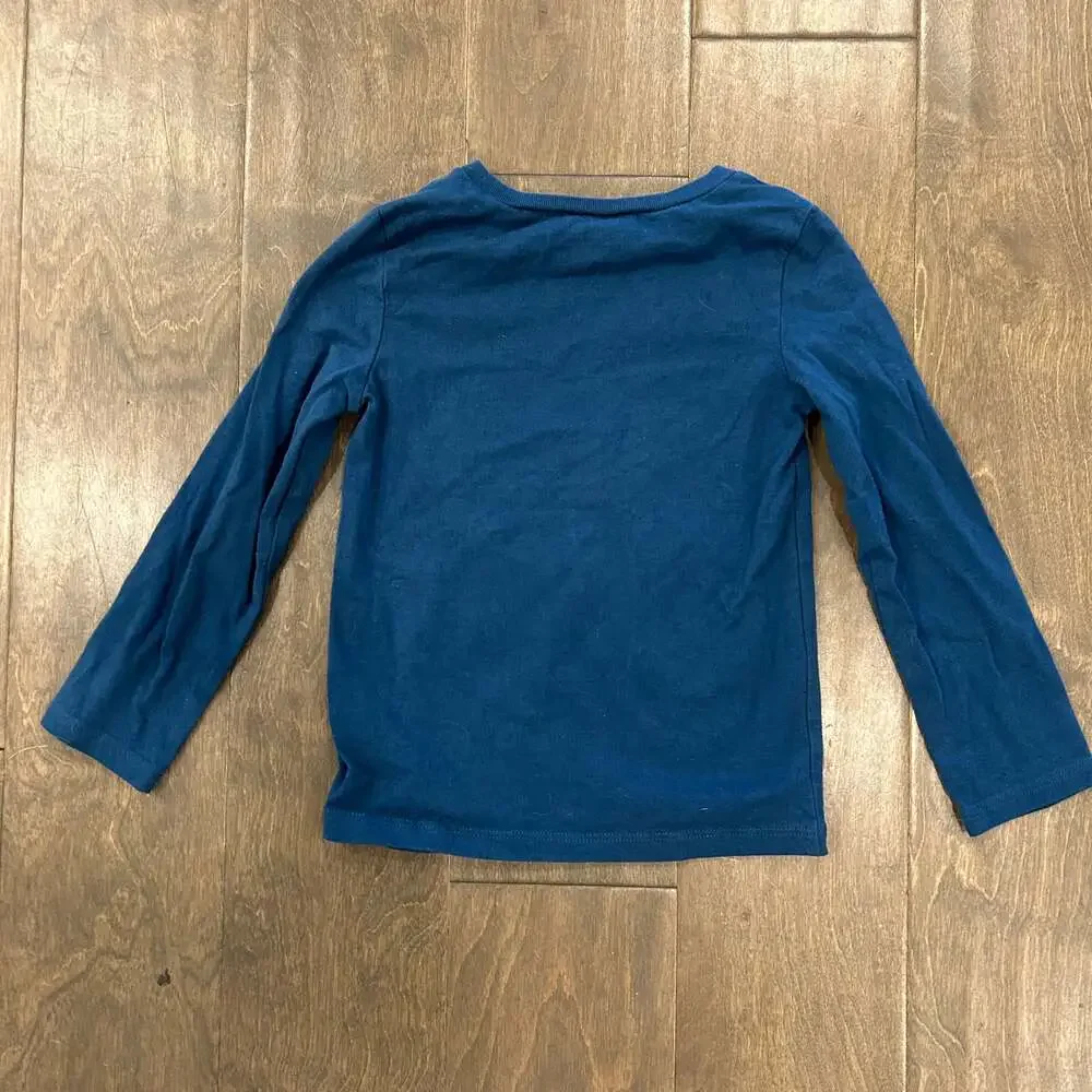 Carter's Girls' Love Club Long-Sleeve Graphic Tee - Blue 3T